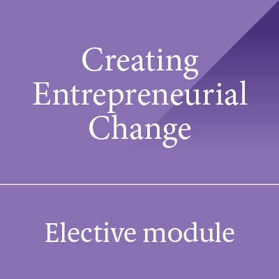 Level 7 Module Box Creating Entrepreneurial Change