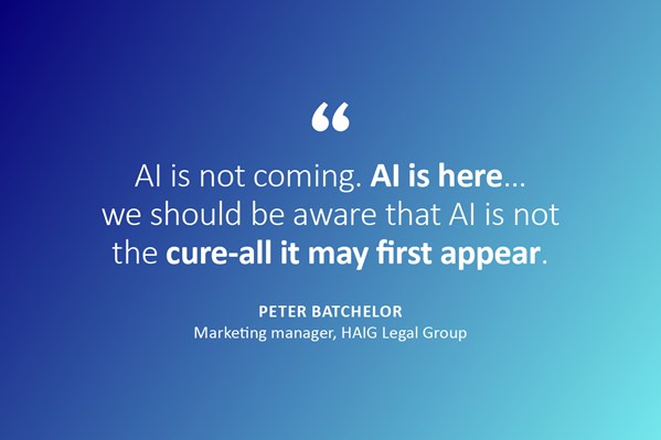 AI is not coming. AI is here... we should be aware that AI is not the cure-all it may first appear.