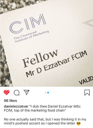 CIM member FCIM Fellow grade testimonial